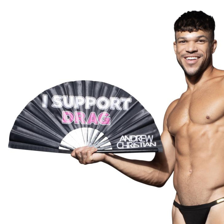 Andrew Christian I Support Drag Large Clap Fan (25")