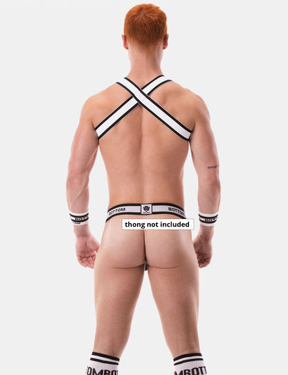Barcode Berlin Harness BOTTOM White-Black