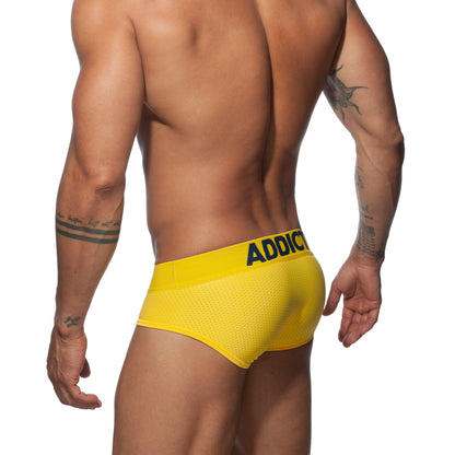 ADDICTED Push Up Mesh Slip uomo Yellow
