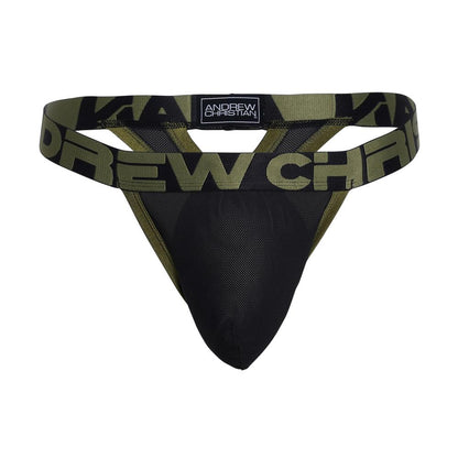 Andrew Christian ALMOST NAKED® Moisture Control V-Thong Black