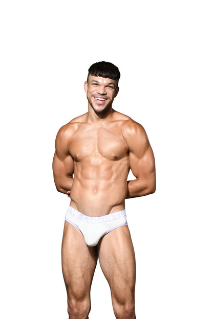 Andrew Christian CoolFlex Modal Brief w/ SHOW-IT® White Heather