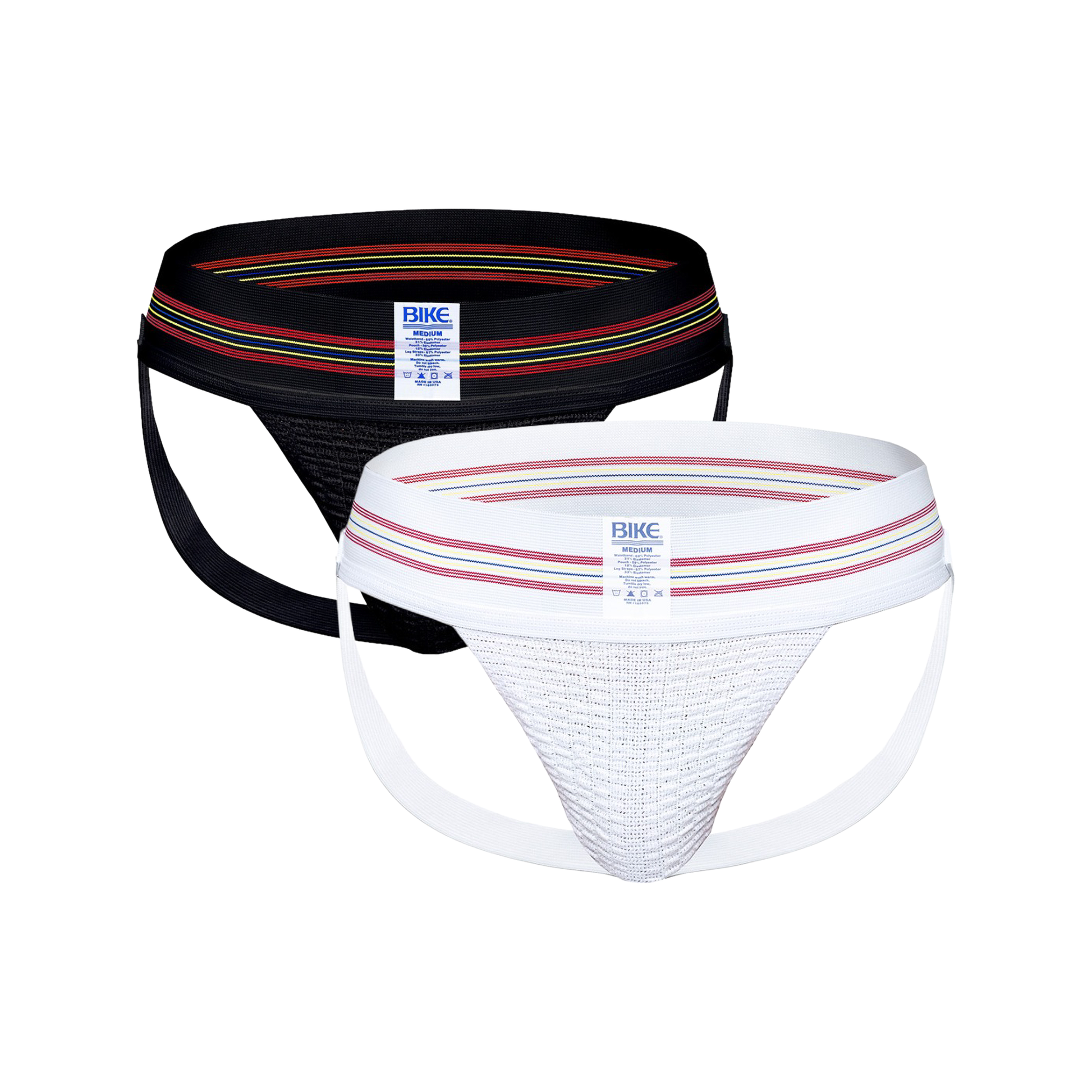 BIKE Original #10 Jockstrap Multipack Black + White