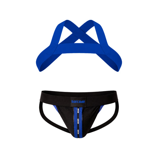 Barcode Berlin Multipack 1x Mesh Jock Tel Black-Blue + 1x Matt Harness Royal