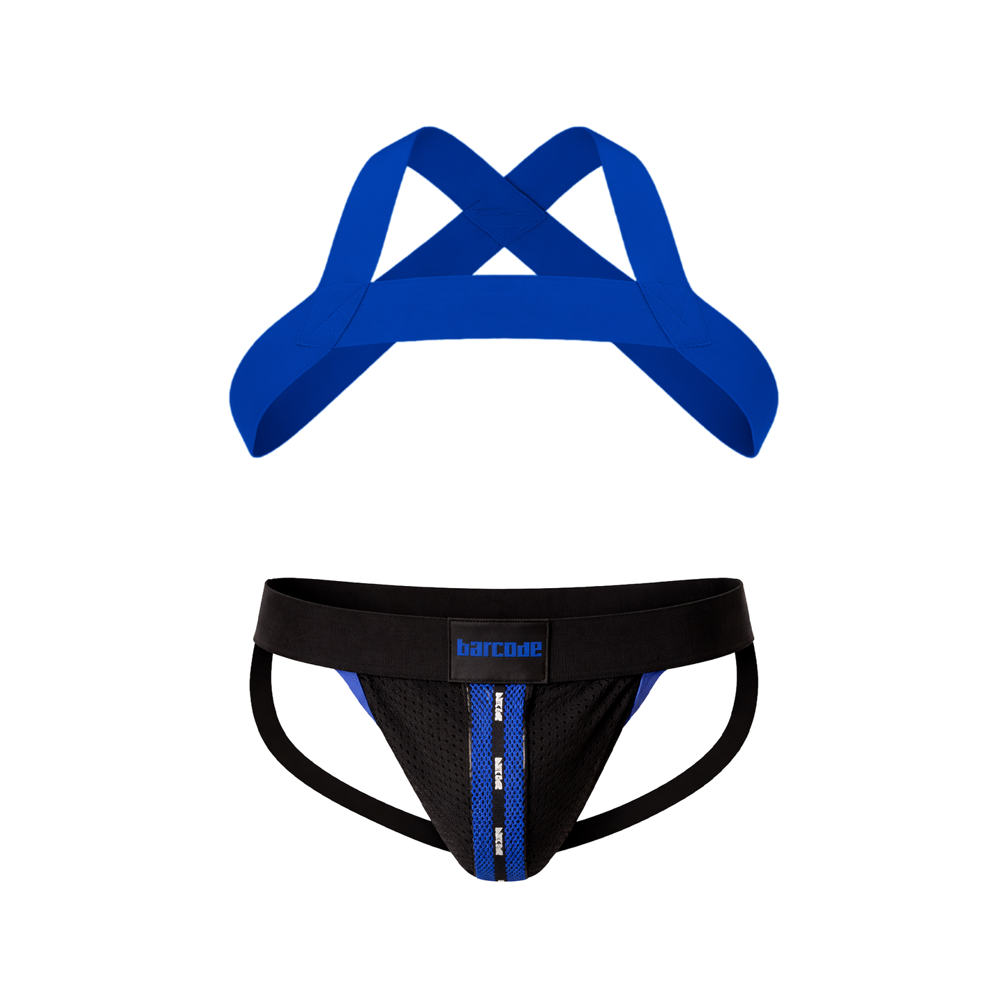 Barcode Berlin Multipack 1x Mesh Jock Tel Black-Blue + 1x Matt Harness Royal