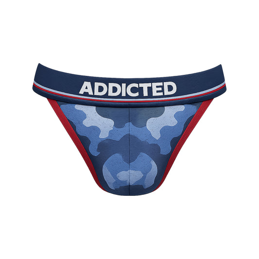 ADDICTED Camo Mesh Push Up Bikini Miesten brief Navy