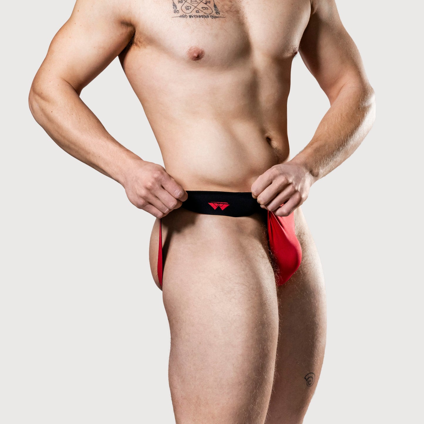 MM Sports The Original Jockstrap 2 inch Reversible Black/Red