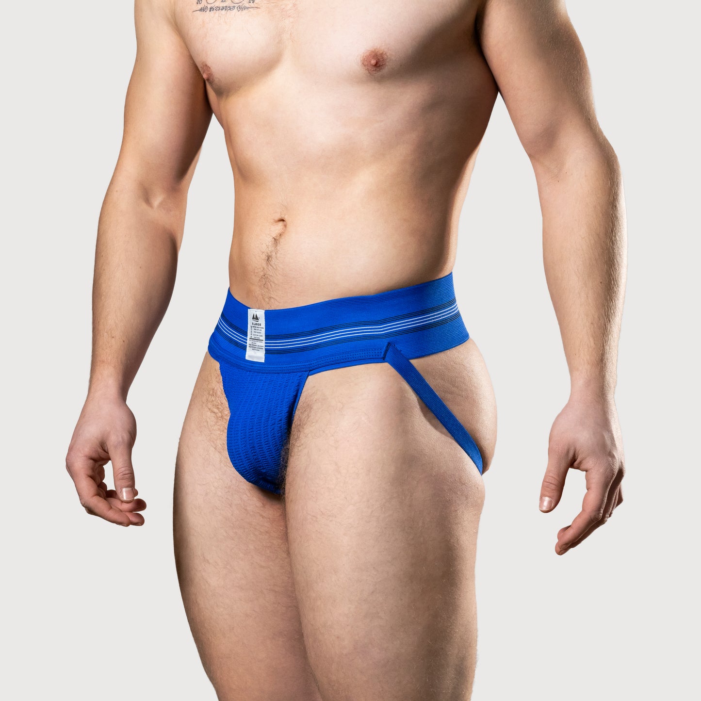 MM Sports The Original No. 10 Jockstrap 3 inch Multipack 1x Red + 1x Yellow + 1x Blue
