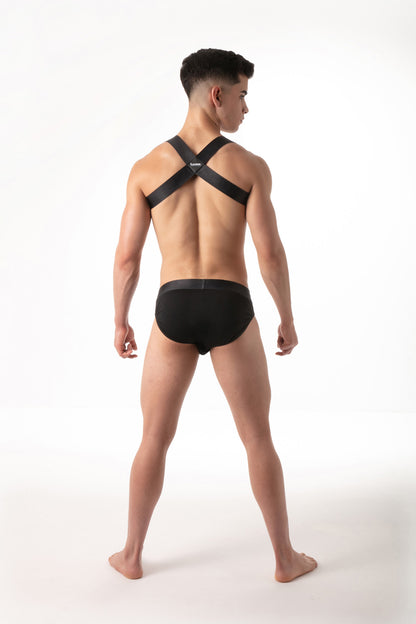 LEADER Essentials Multipack 1x Brief + 1x Harness Black