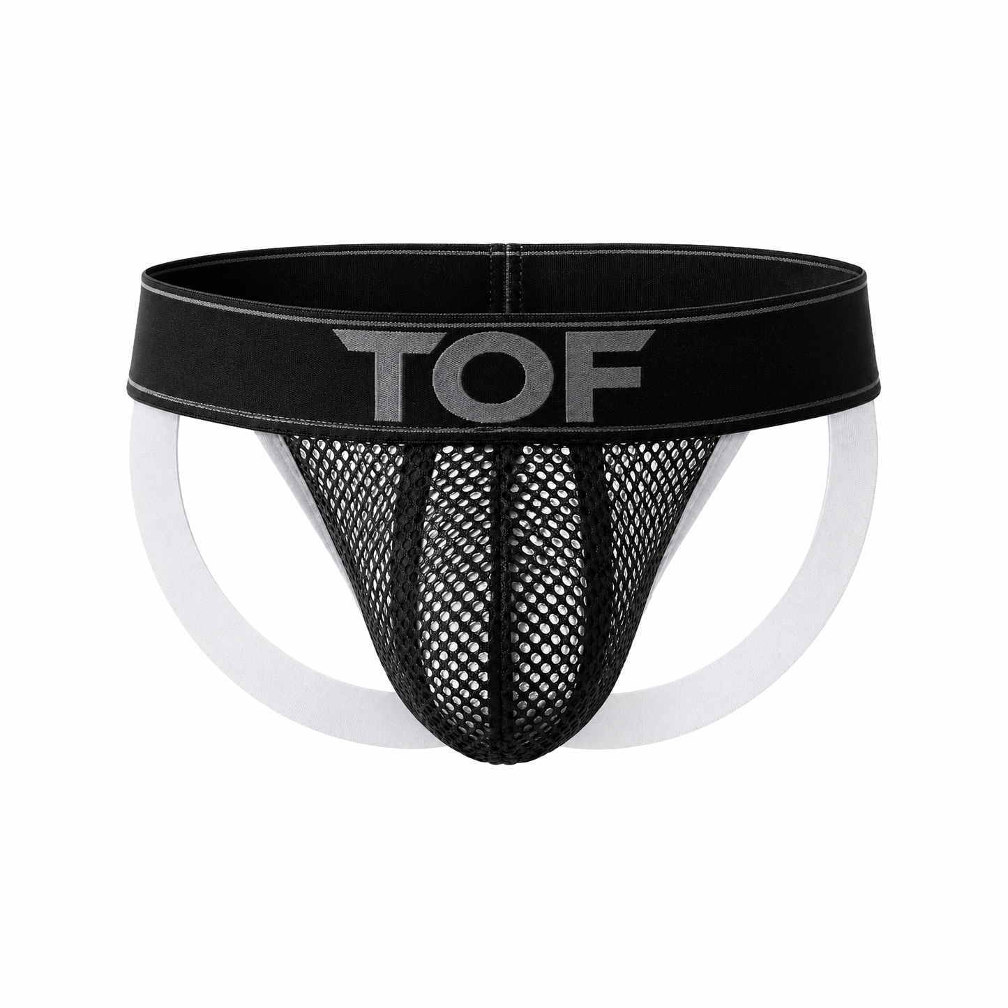 TOF Paris Mesh Jock Black/White
