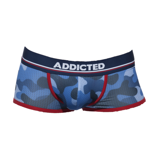 Addicted Camo Mesh Push Up Boxer Navy