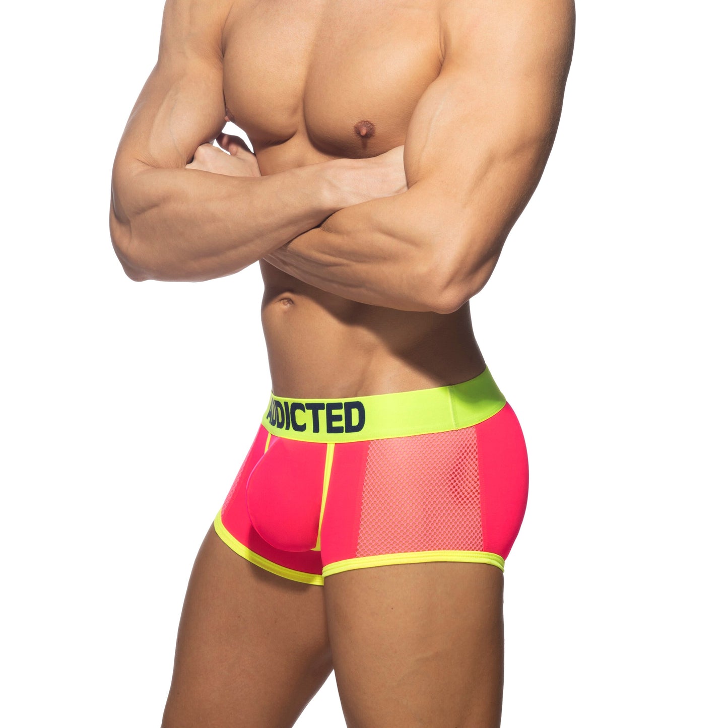 Addicted Neon Mesh Trunk Neon Pink 2