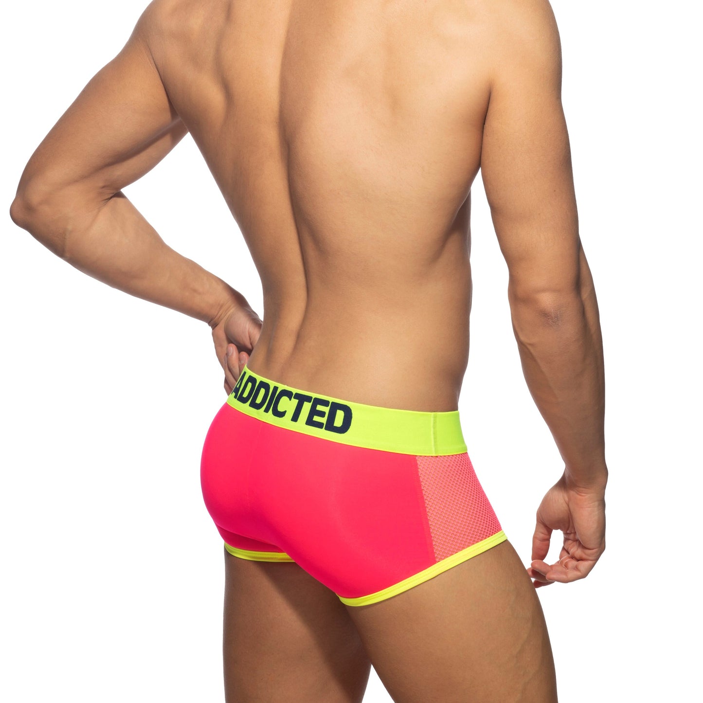 Addicted Neon Mesh Trunk Neon Pink