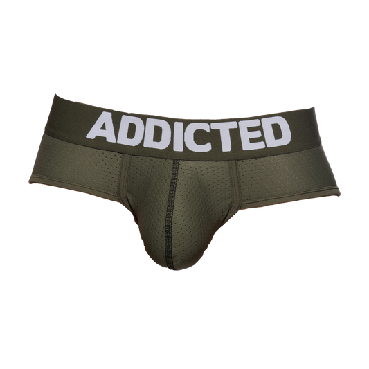 Addicted Push Up Mesh Brief Khaky