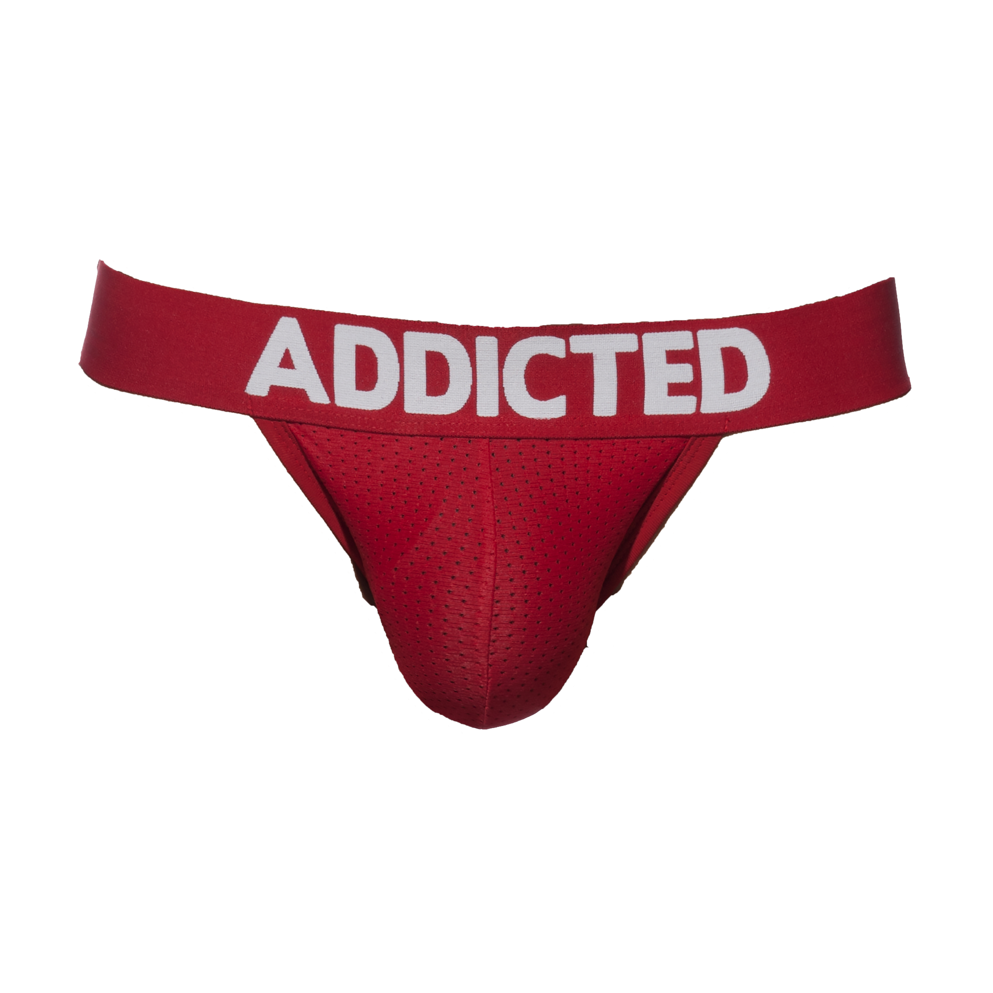 Addicted Push Up Mesh Jock Red