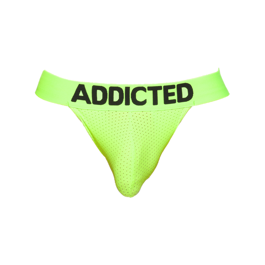 Addicted Ring Up Neon Mesh Jockstrap Green