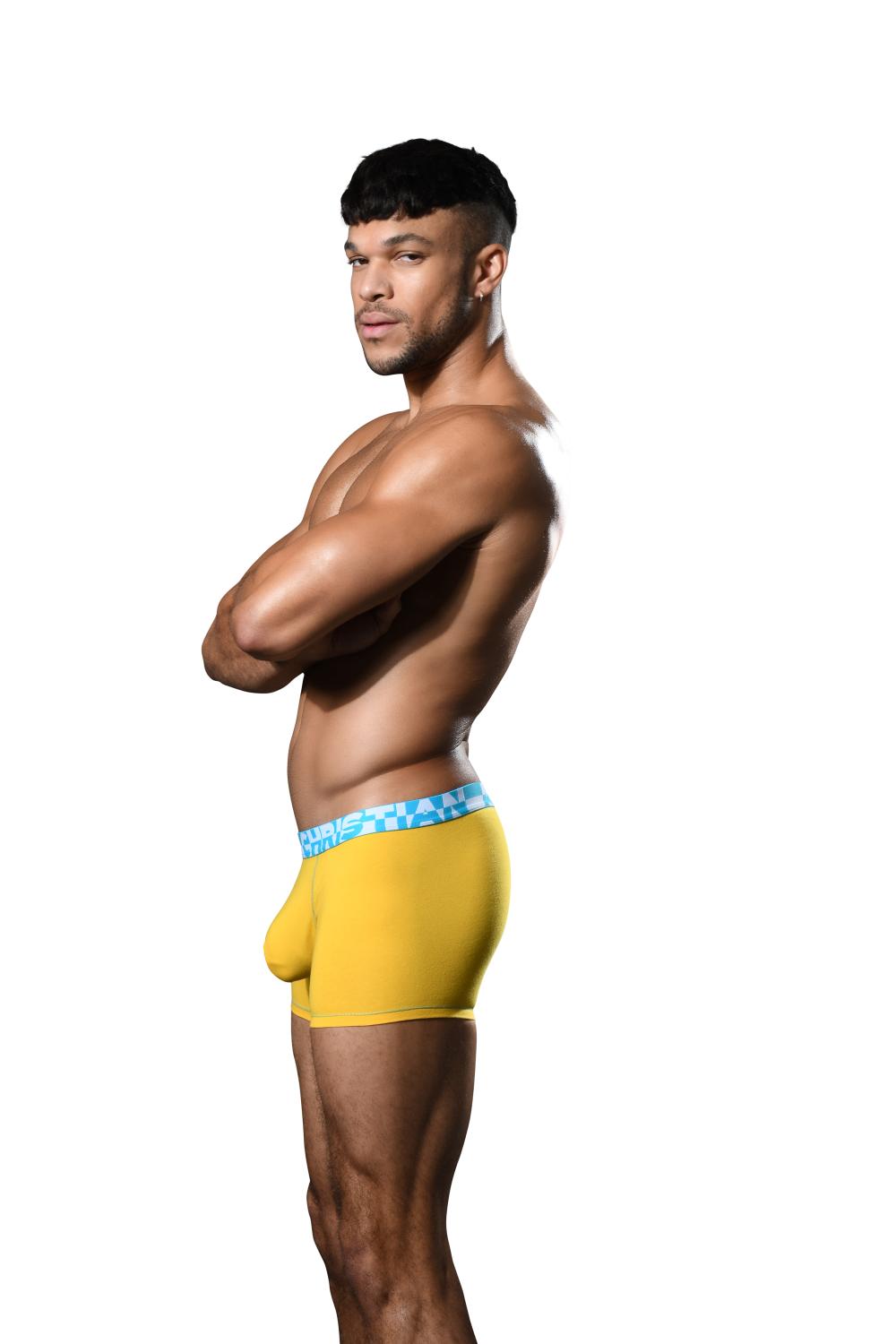 Andrew Christian ALMOST NAKED® HANG-FREE BOXER Yellow