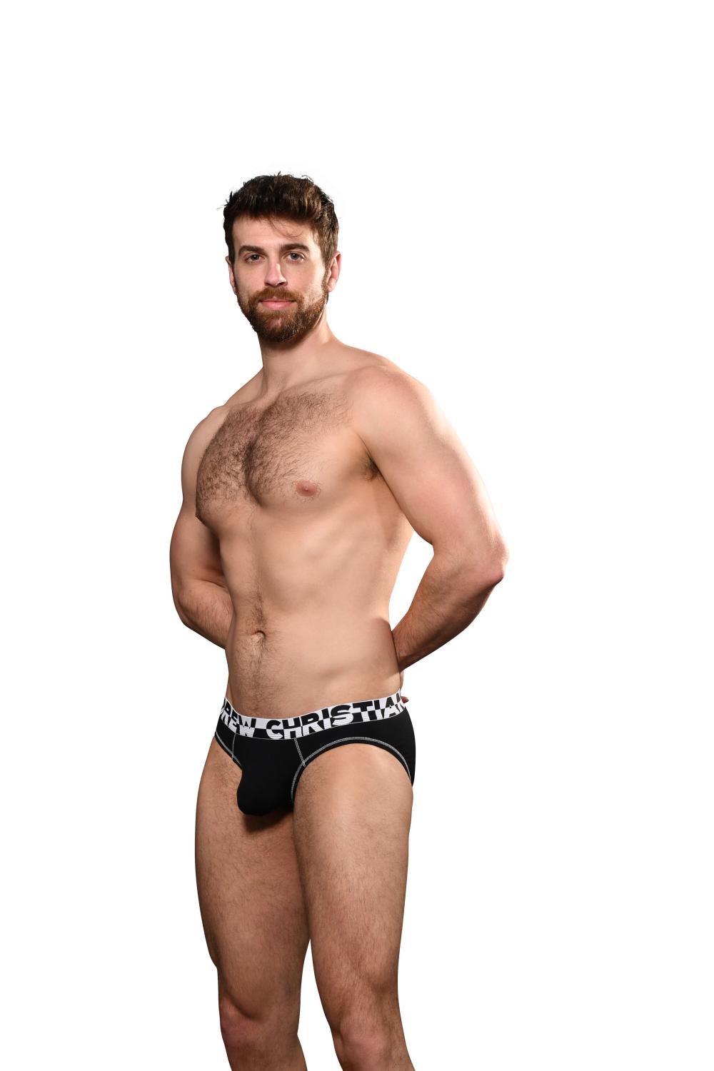 Andrew Christian ALMOST NAKED® HANG-FREE BRIEF Black