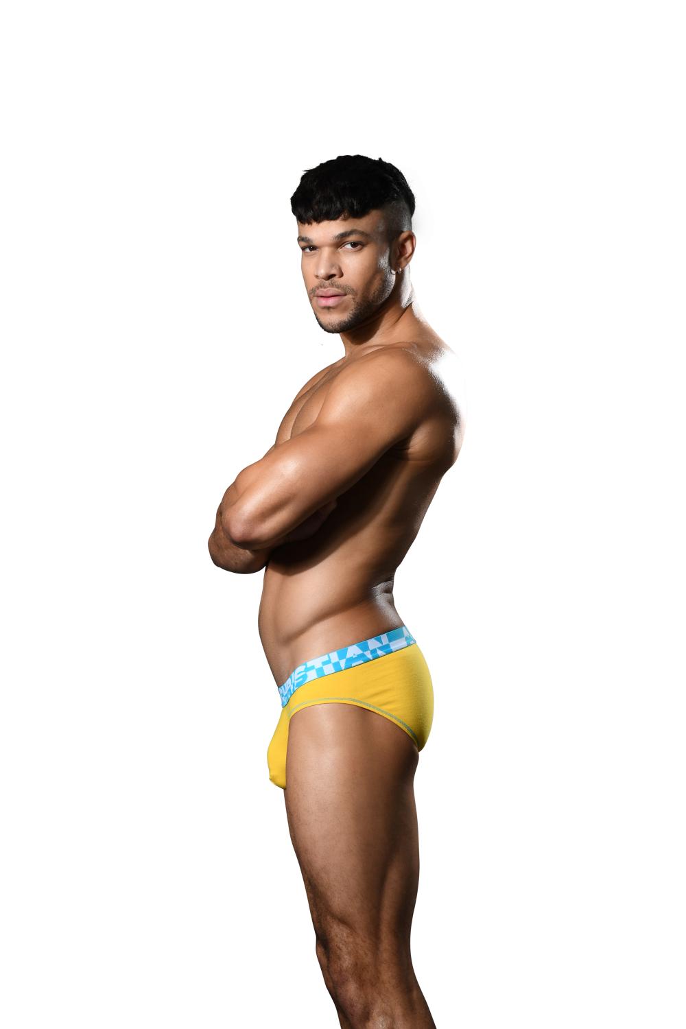 Andrew Christian ALMOST NAKED® HANG-FREE BRIEF Yellow