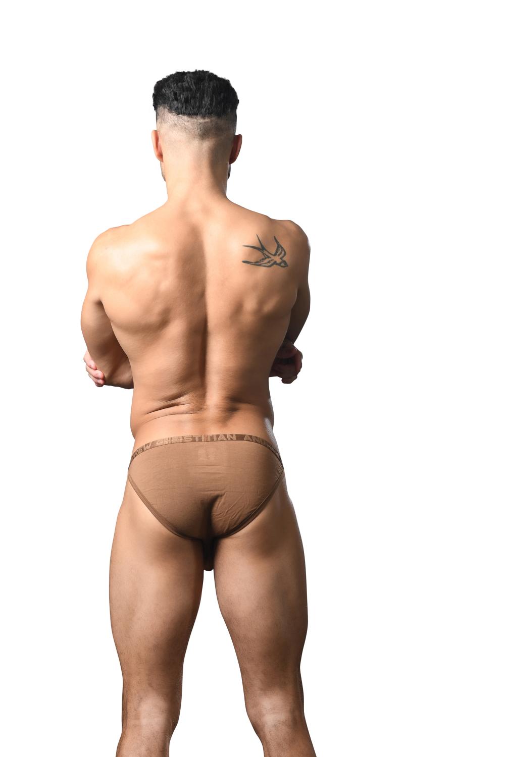 Andrew Christian ALMOST NAKED® Lust Modal Brief w/ ALMOST NAKED® Brown