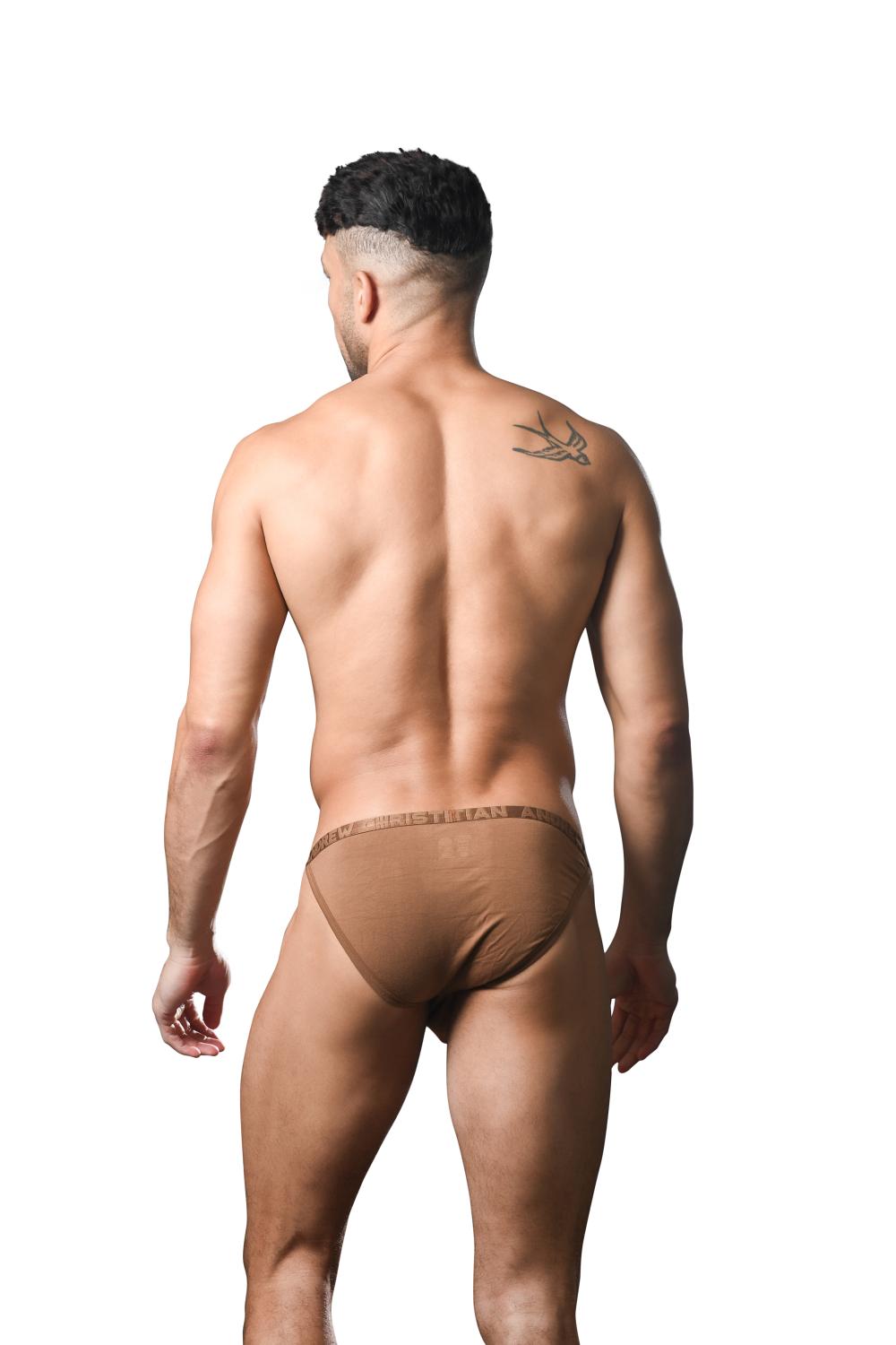 Andrew Christian ALMOST NAKED® Lust Modal Brief w/ ALMOST NAKED® Brown