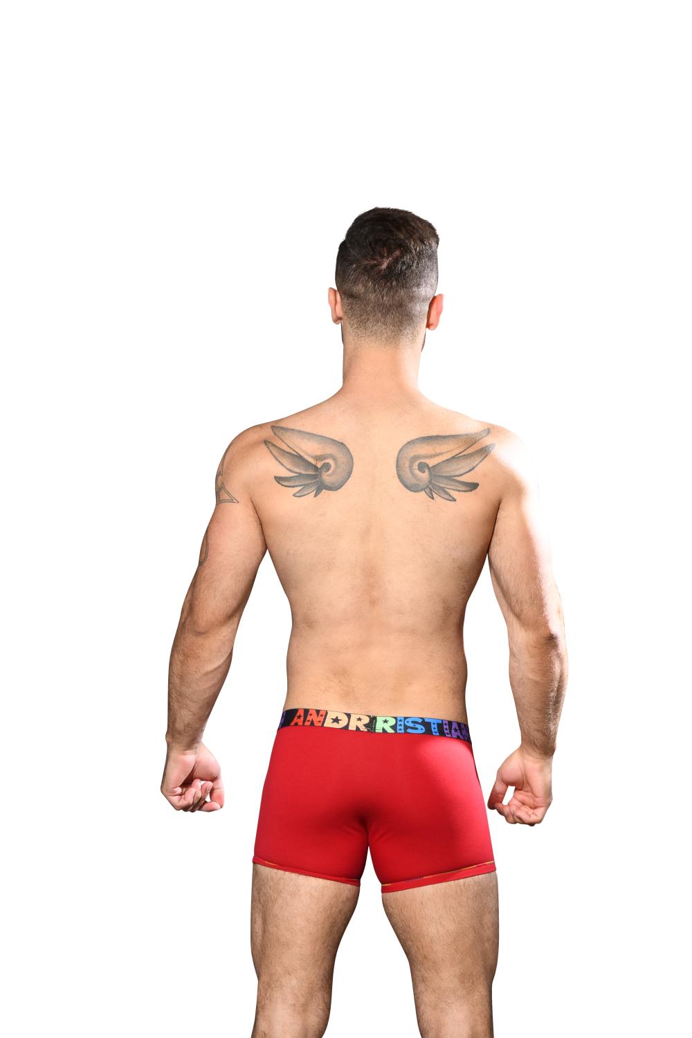 Andrew Christian Almost Naked Pride Cotton Boxer Rood