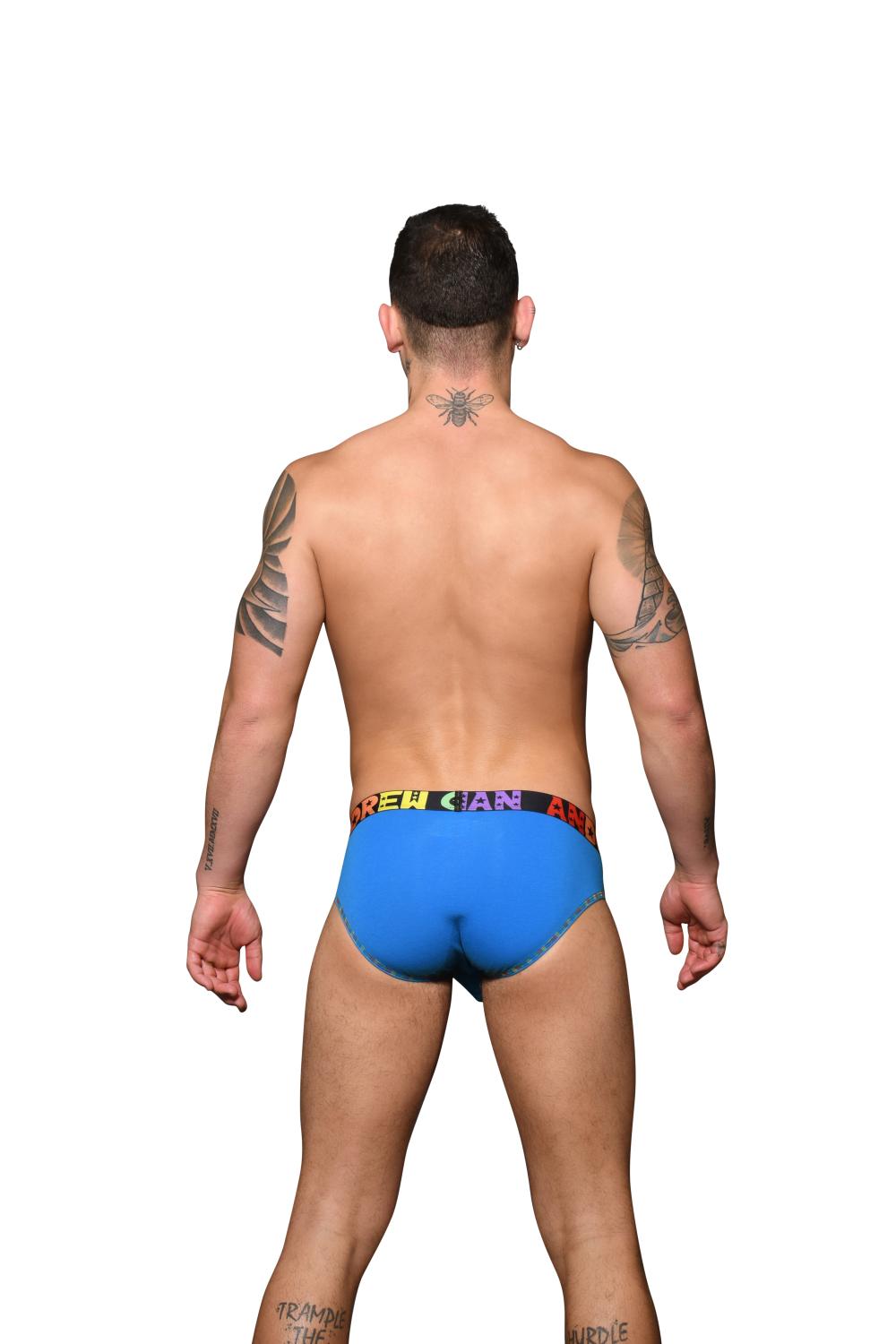 Andrew Christian Almost Naked Pride Cotton Brief Blue