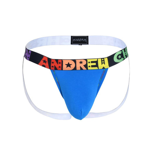 Andrew Christian Almost Naked Pride Cotton Jock Blauw