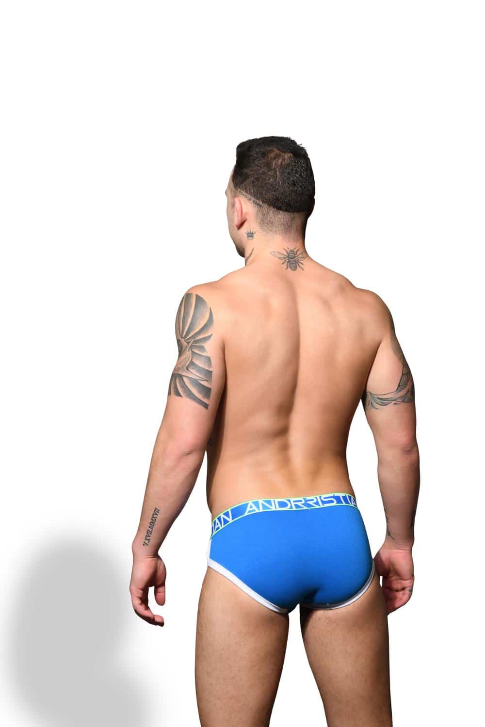 Andrew Christian ALMOST NAKED® Retro Brief Elect Blue