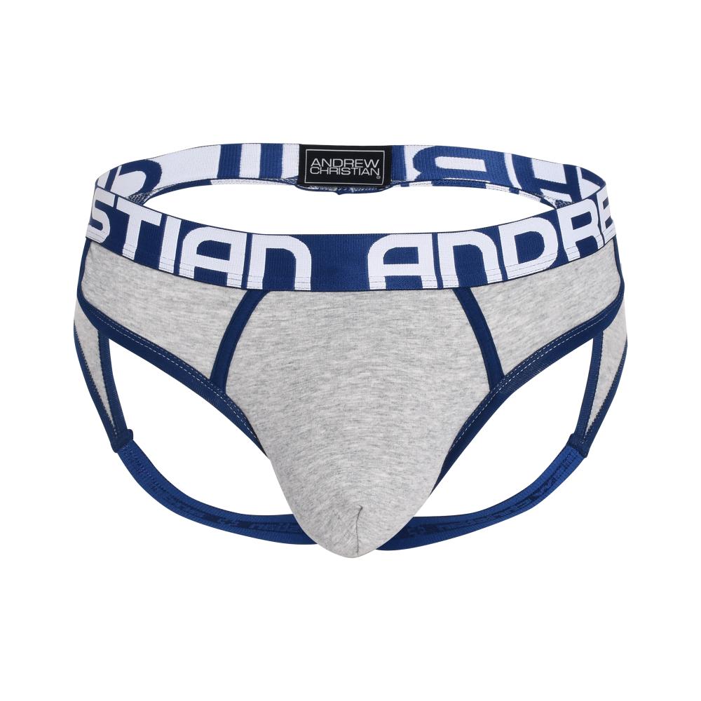 Andrew Christian ALMOST NAKED® RETRO FRAME JOCK Heather Grey