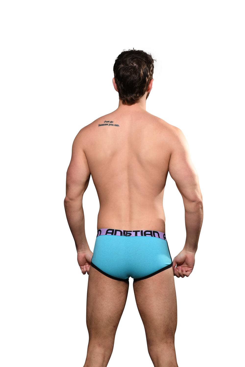 Andrew Christian ALMOST NAKED® Retro Pocket Boxer Aqua