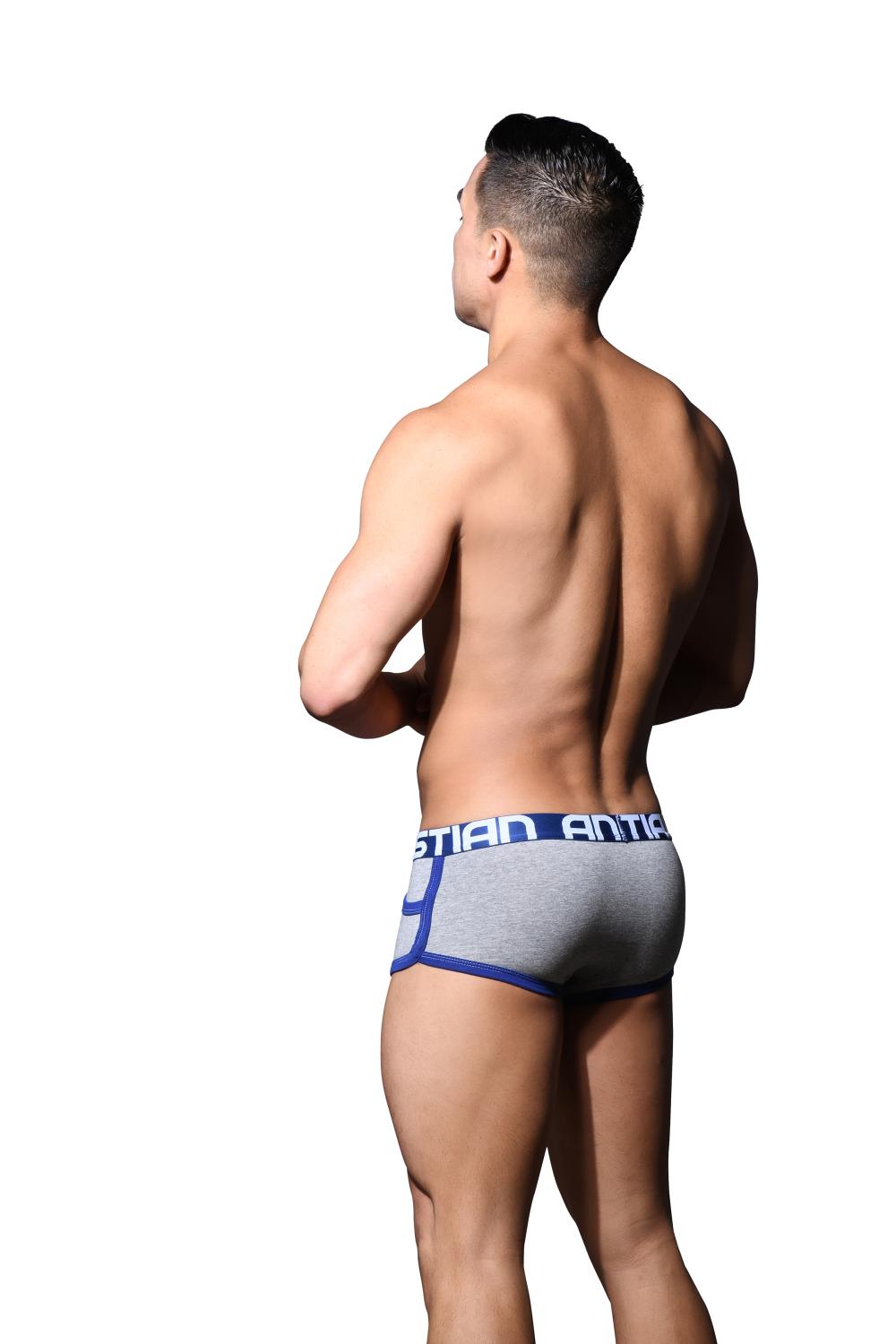 Andrew Christian ALMOST NAKED® Retro Pocket Boxer Heather Grey