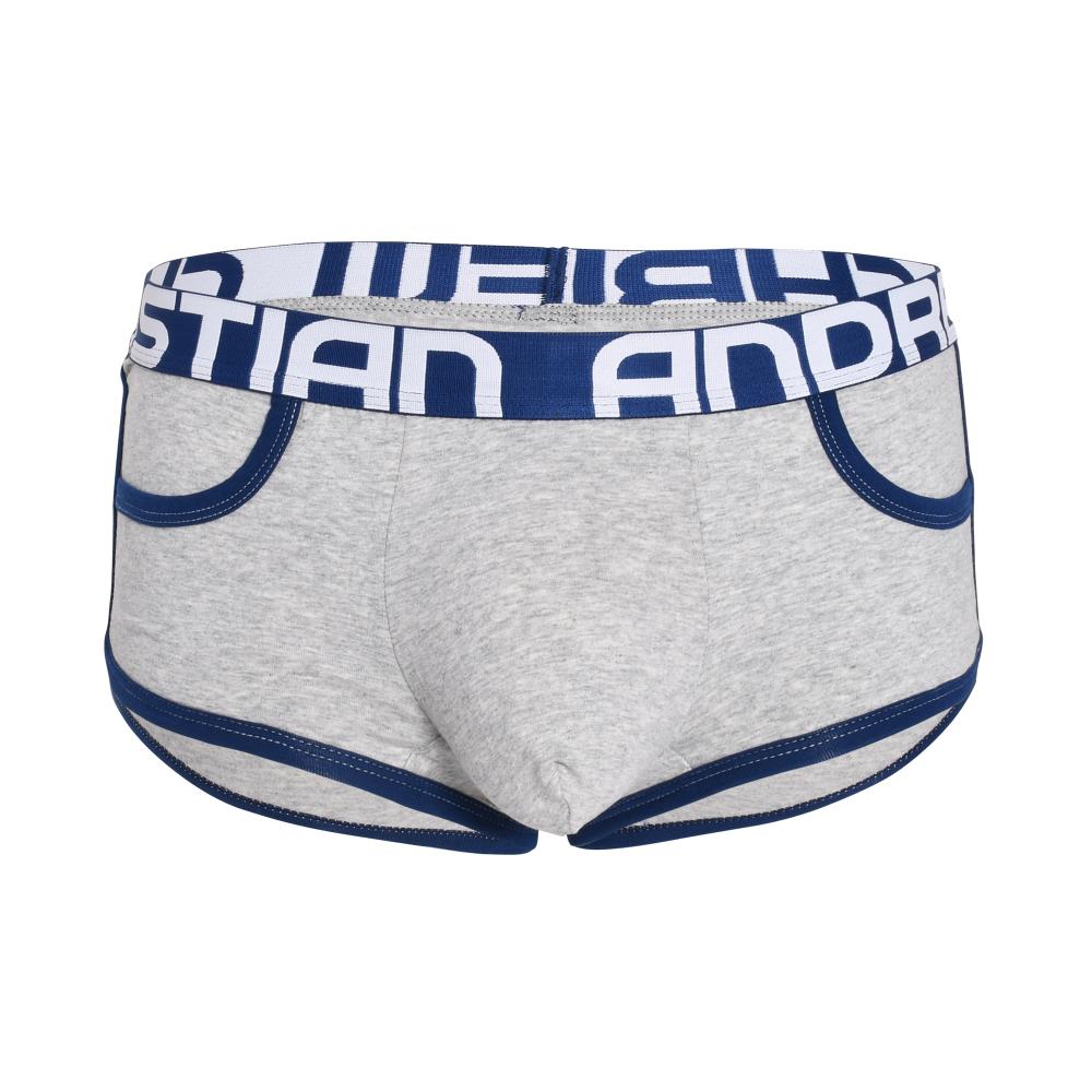 Andrew Christian ALMOST NAKED® Retro Pocket Boxer Heather Grey