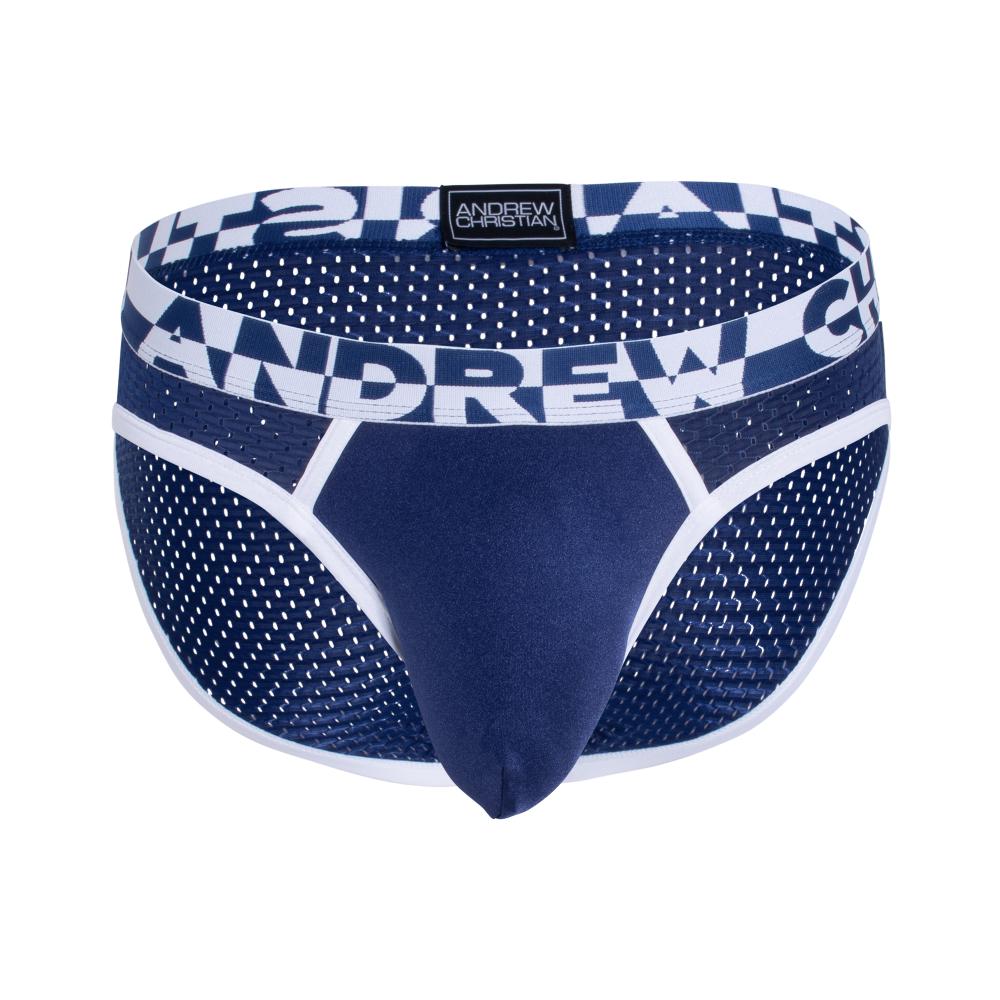 Andrew Christian ALMOST NAKED® SPORTS MESH BRIEF Navy