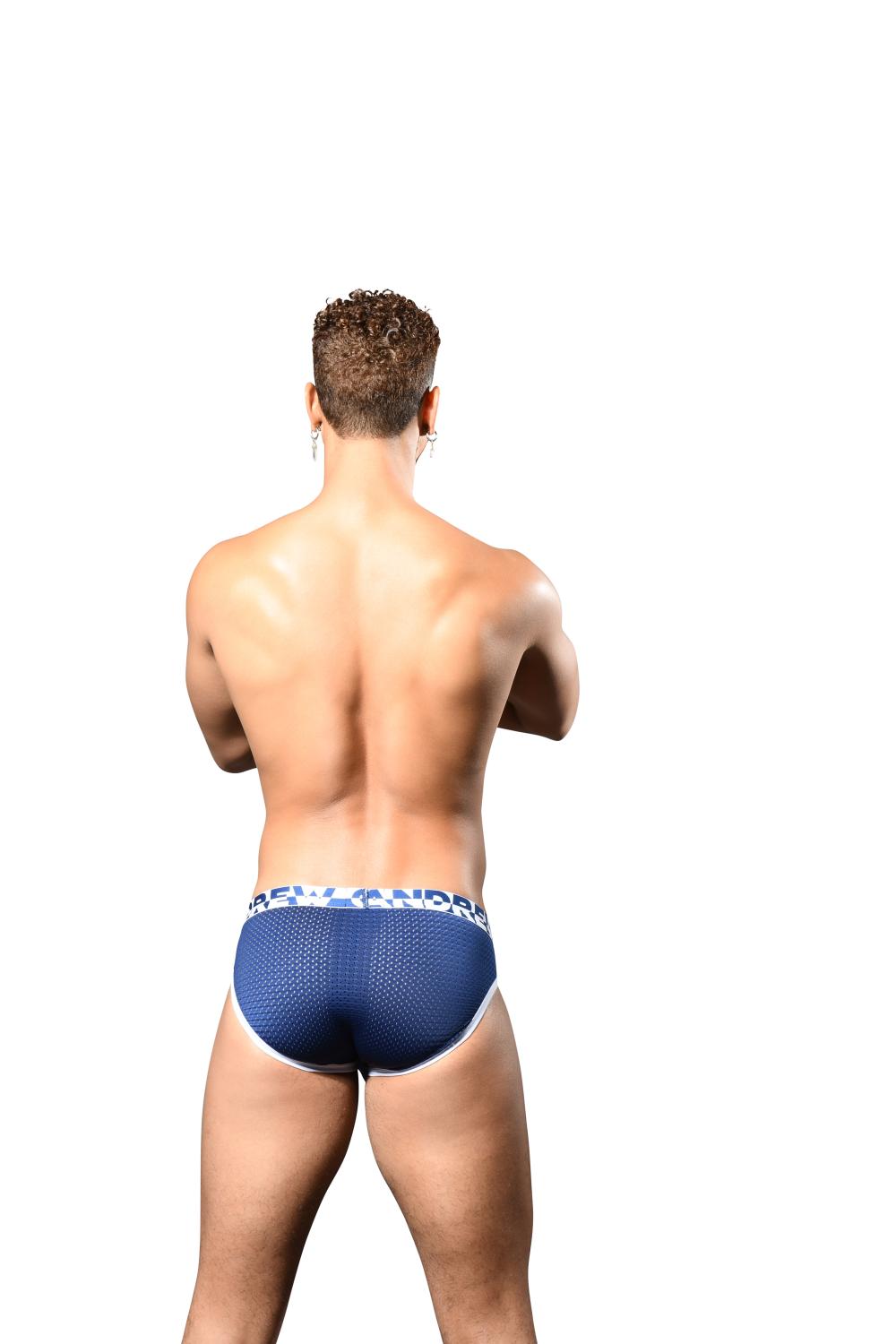 Andrew Christian ALMOST NAKED® SPORTS MESH BRIEF Navy