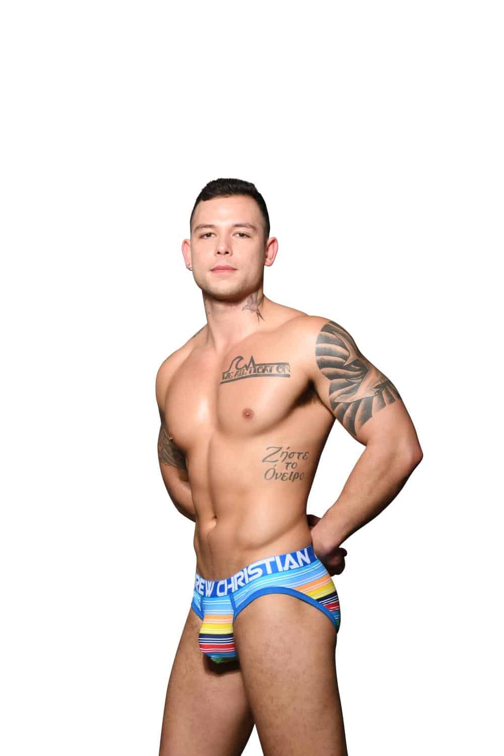 Andrew Christian Avalon Stripe Brief w/ ALMOST NAKED®