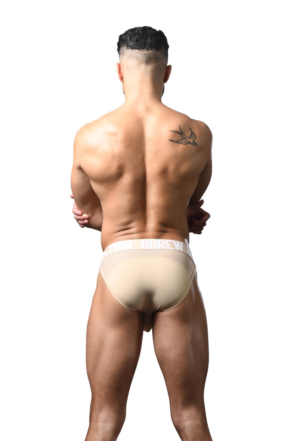 Andrew Christian Breeze Sports Mesh Brief Sand