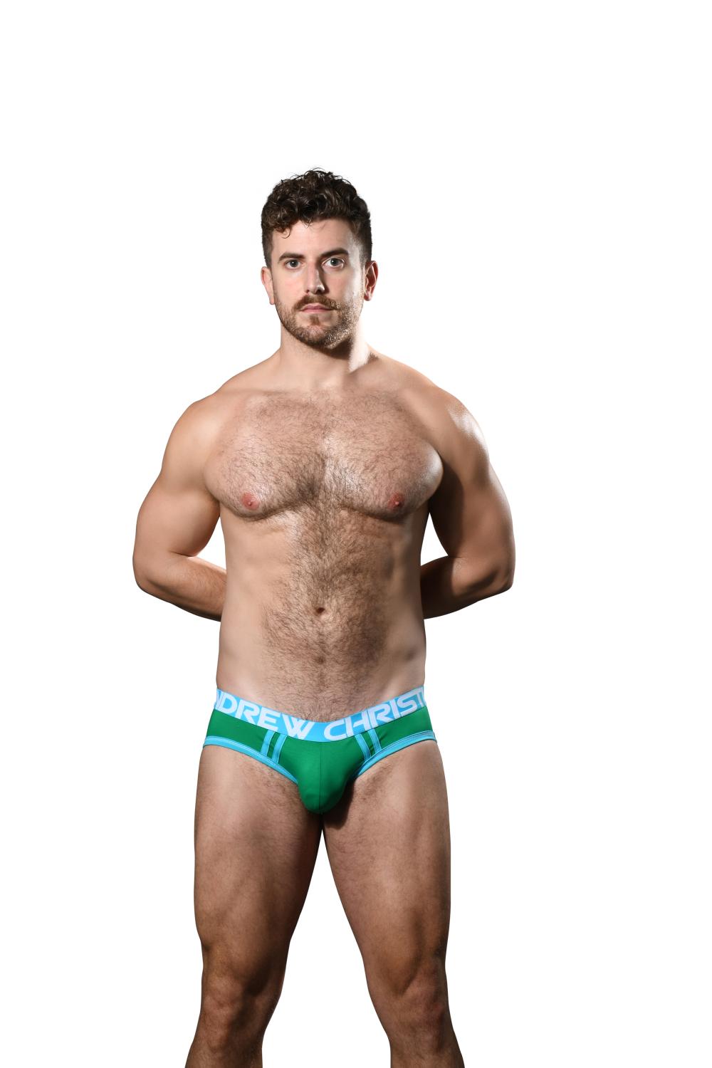 Andrew Christian CoolFlex Modal Active Brief w/ SHOW-IT® Green