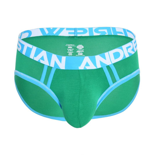 Andrew Christian CoolFlex Modal Active Brief w/ SHOW-IT® Green