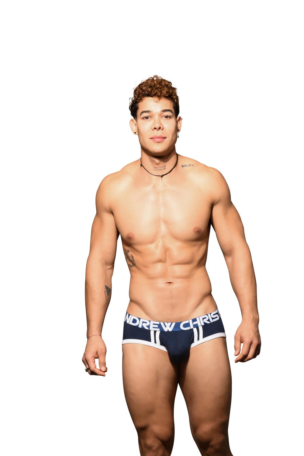 Andrew Christian CoolFlex Modal Active Brief w/ SHOW-IT® Navy