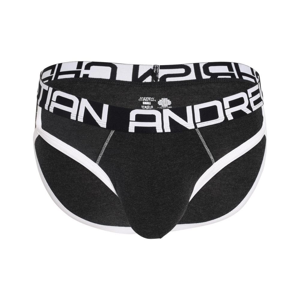 Andrew Christian CoolFlex Modal Brief w/ SHOW-IT® Charcoal