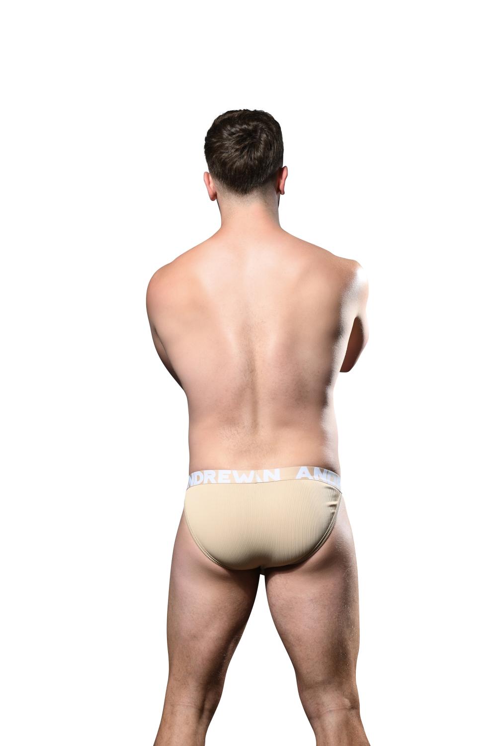 Andrew Christian Essential Rib Brief w/ ALMOST NAKED® Sand