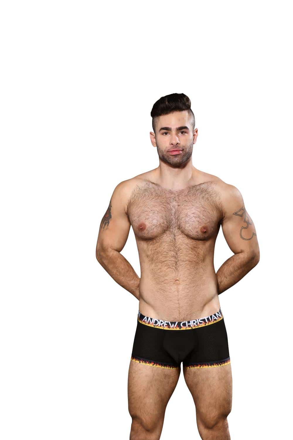 Andrew Christian Flames Mesh Boxer w/ ALMOST NAKED®