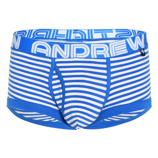 Andrew Christian Fly Stripe Boxer w/ ALMOST NAKED® Elect Blue/White