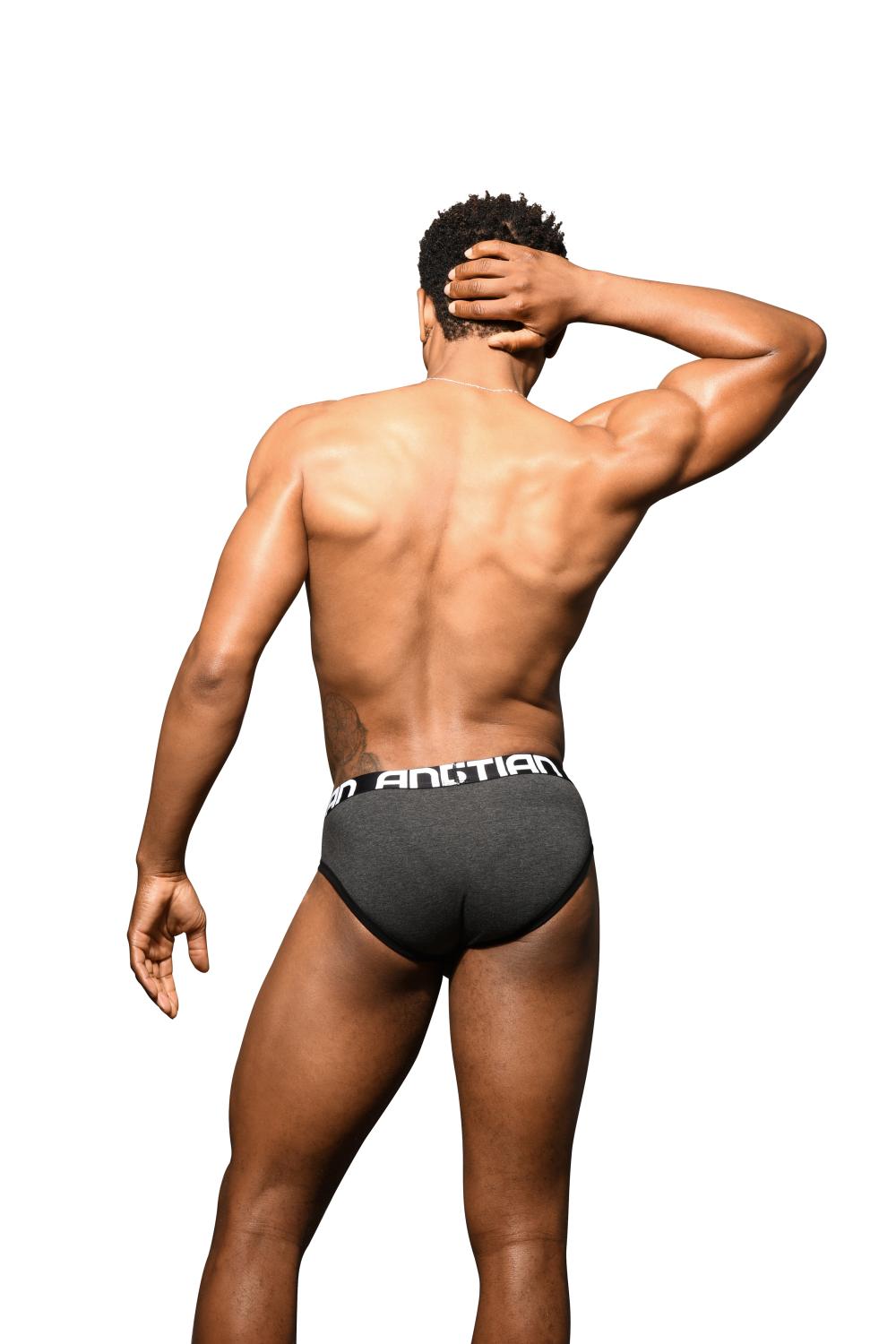 Andrew Christian Fly Tagless Brief w/ ALMOST NAKED® Charcoal