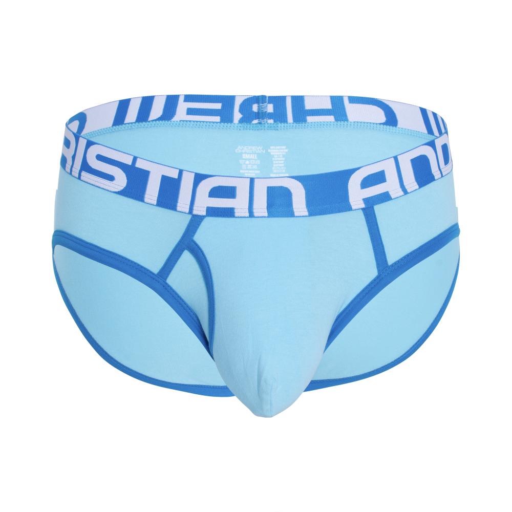 Andrew Christian Fly Tagless Brief w/ ALMOST NAKED® Sky Blue