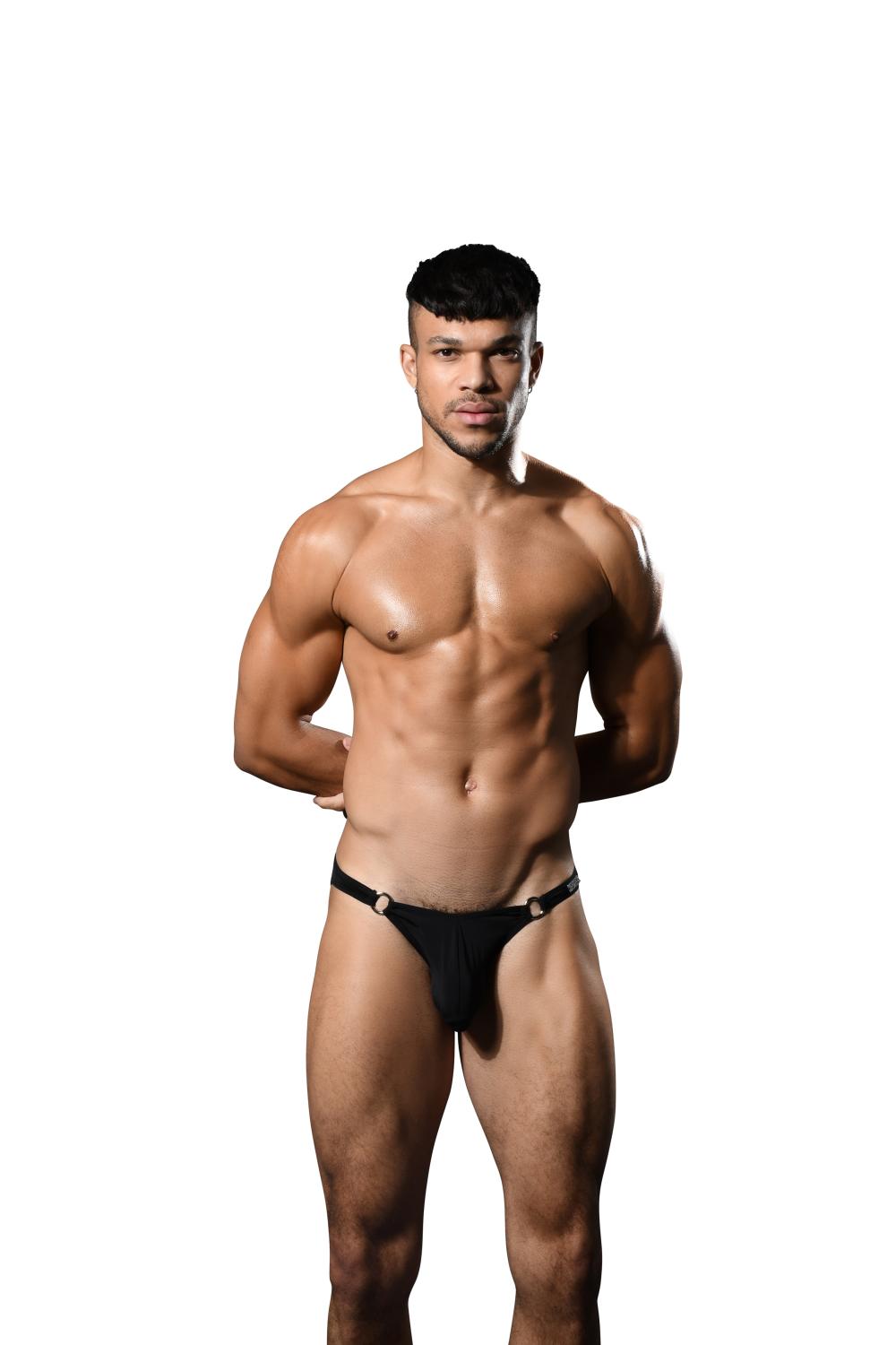 Andrew Christian Low Cut Ring Brief w/ ALMOST NAKED® Black