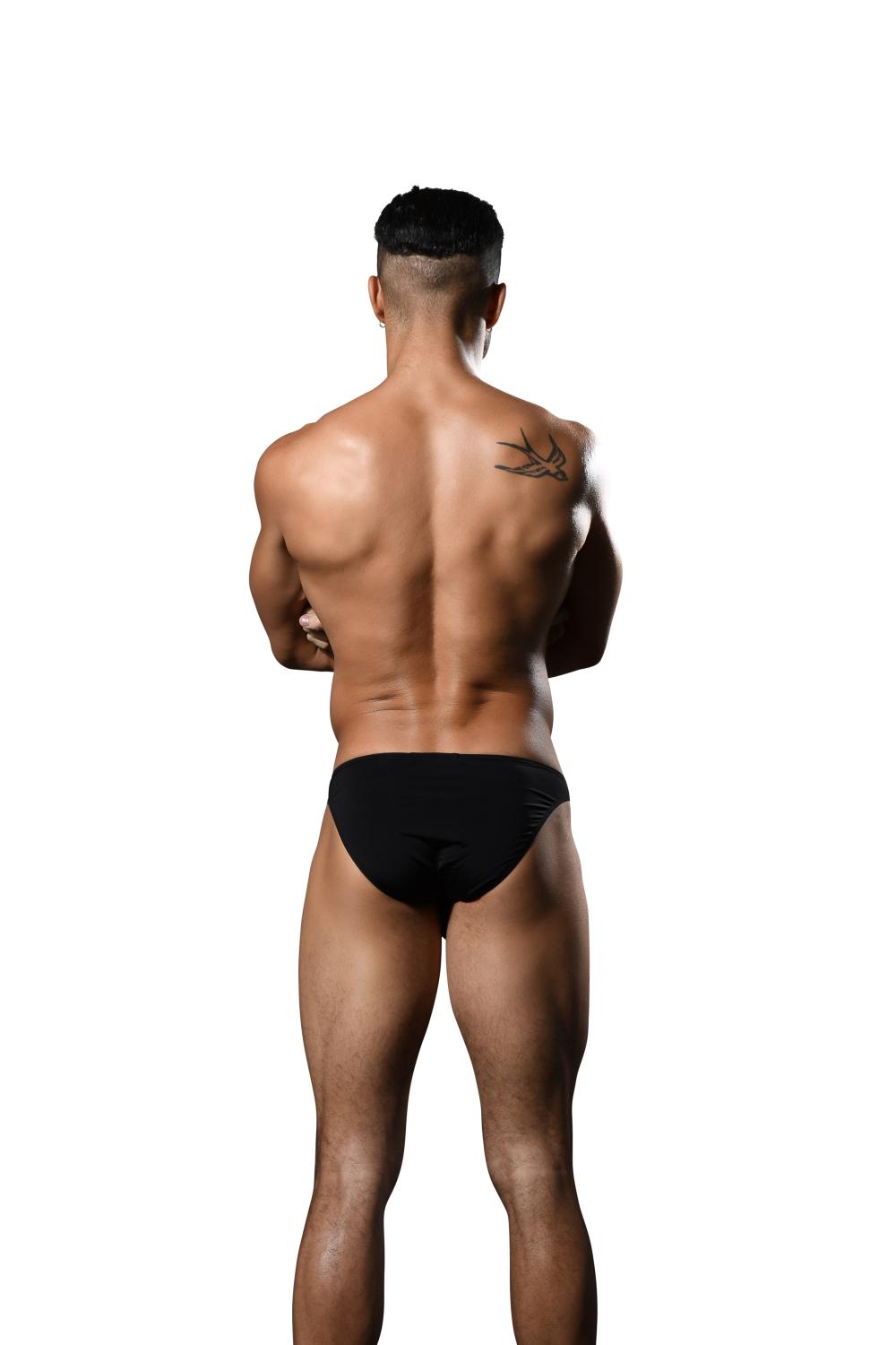 Andrew Christian Low Cut Ring Brief w/ ALMOST NAKED® Black