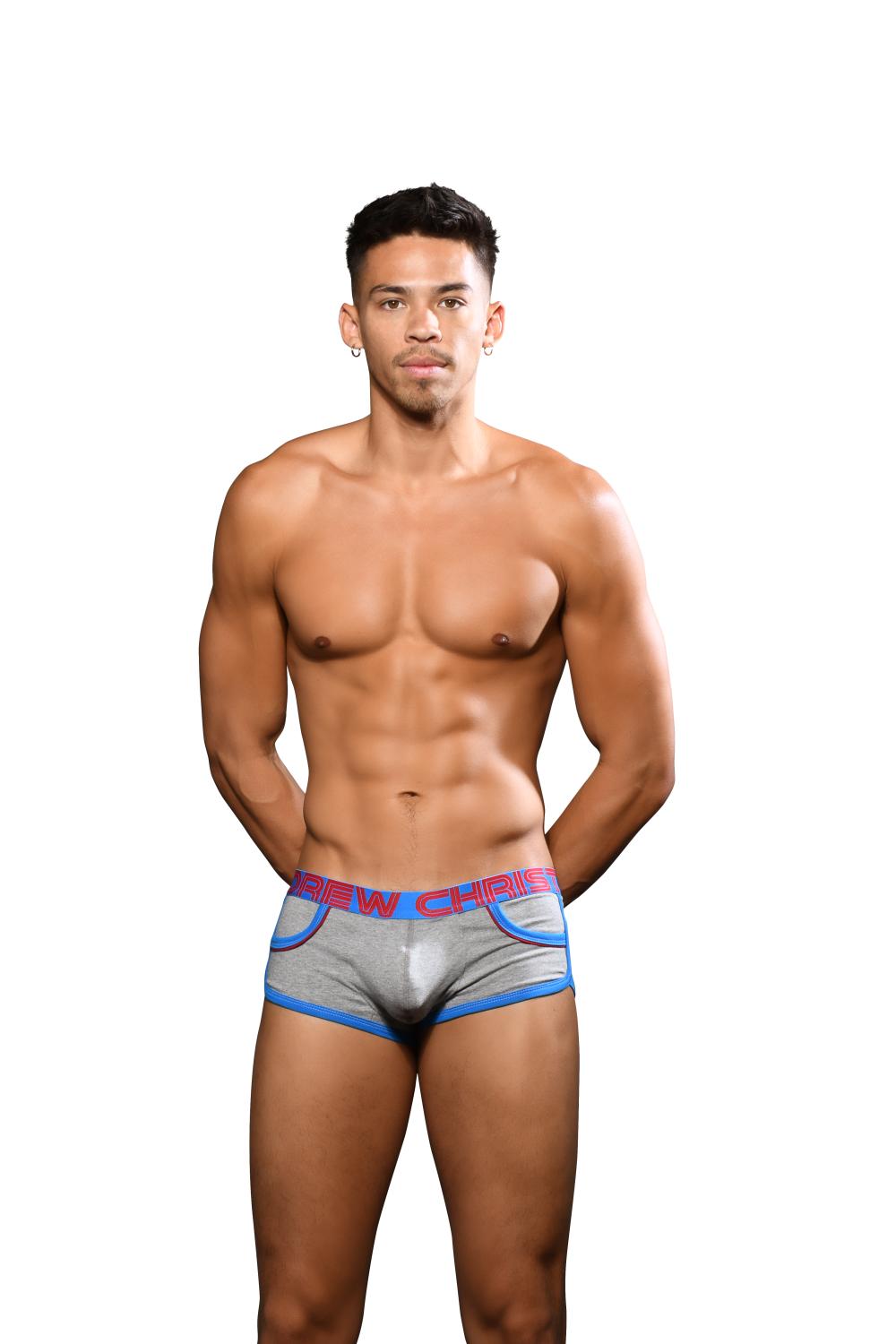 Andrew Christian SHOW-IT® Retro Pop Pocket Boxer Heather Grey