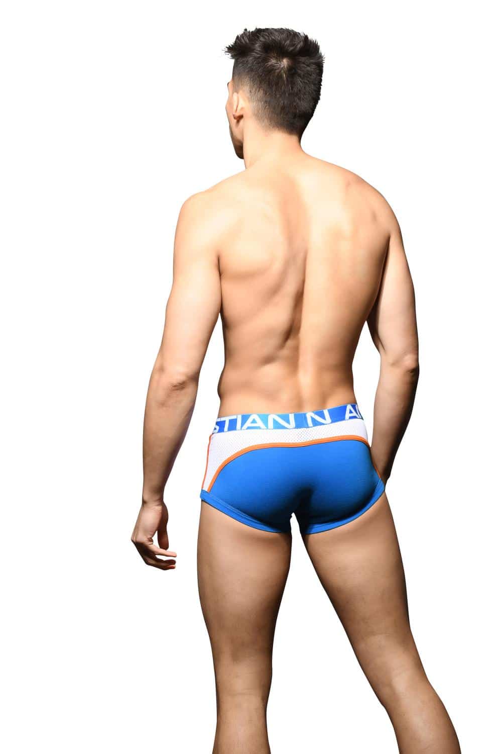 Andrew Christian SHOW-IT® Sports Mesh Boxer Elect Blue/White