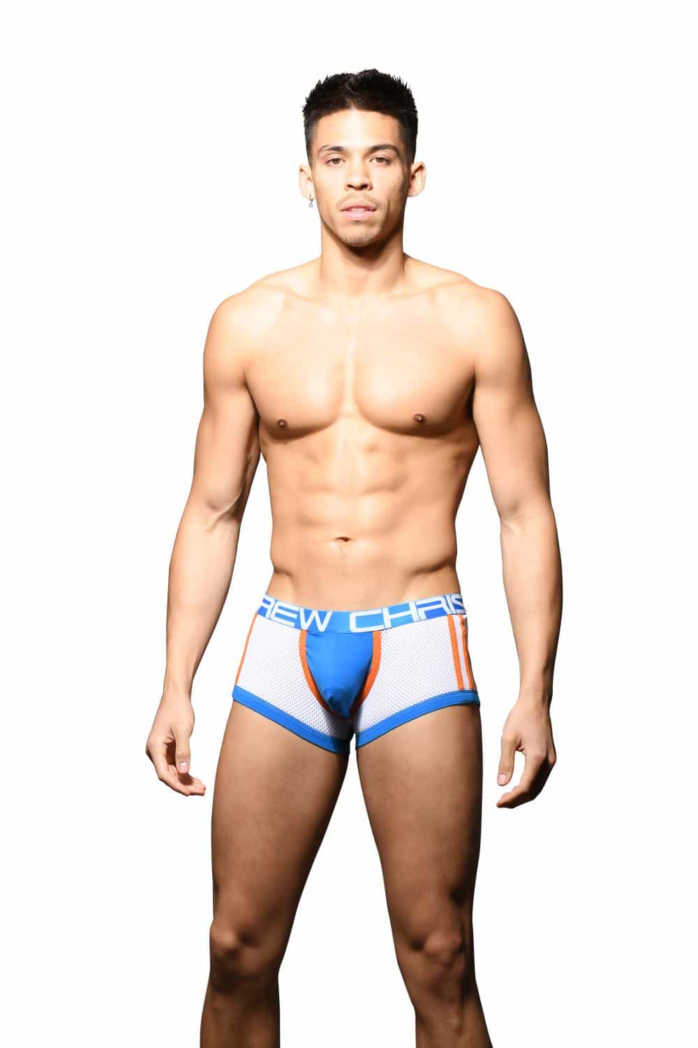 Andrew Christian SHOW-IT® Sports Mesh Boxer Elect Blue/White